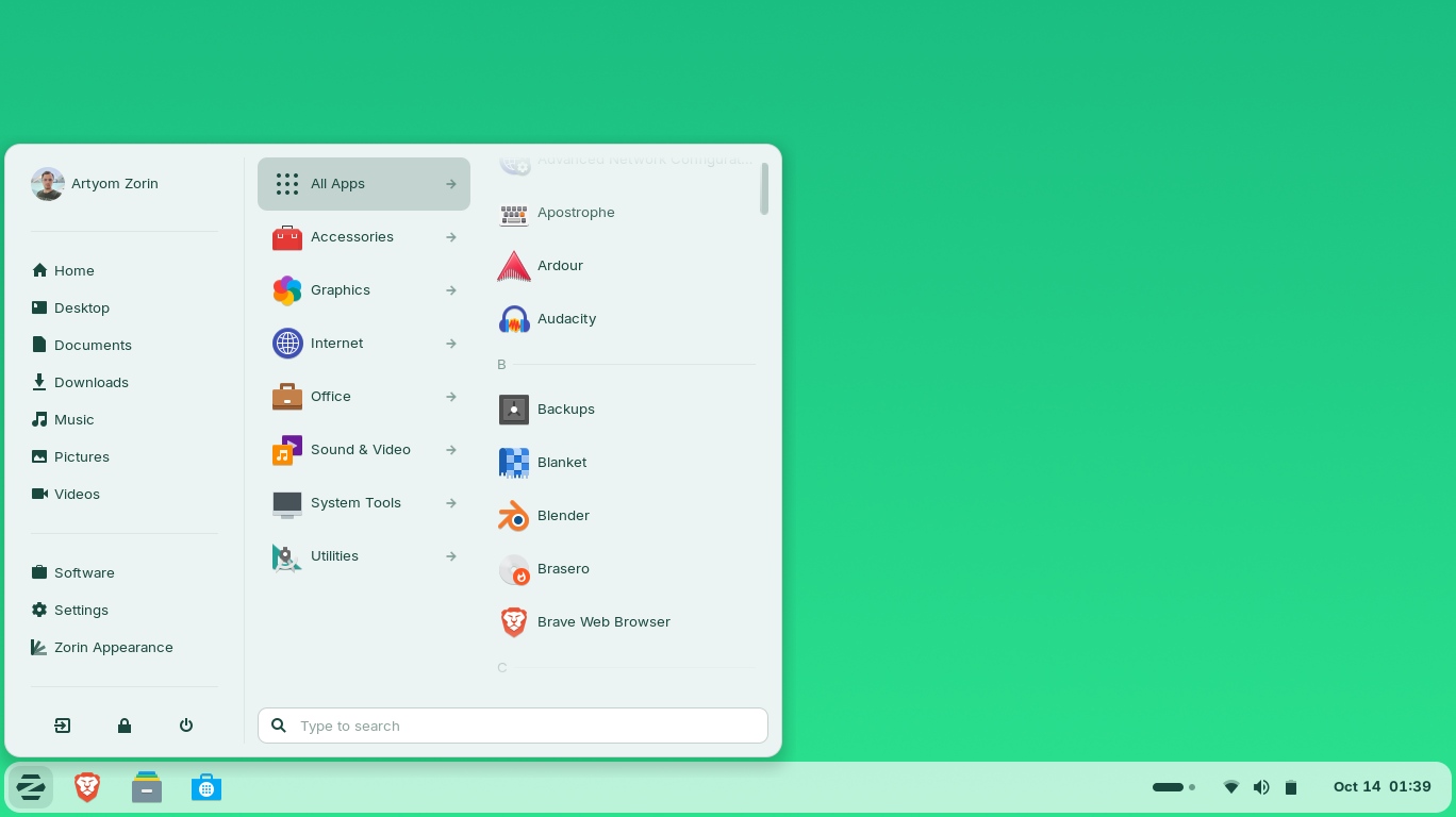 Cinnamon-like layout